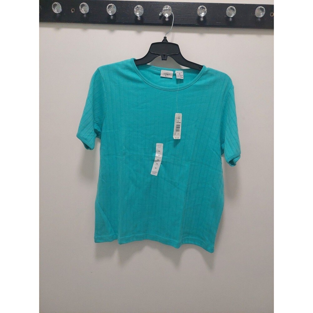 Vintage Summit Hill Top Short Sleeve Aqua Med WOT